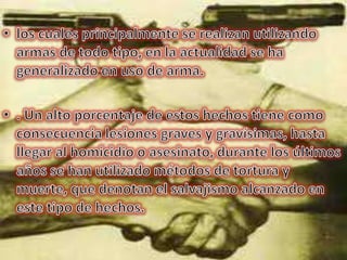 Porcentajes de personas abusadas.