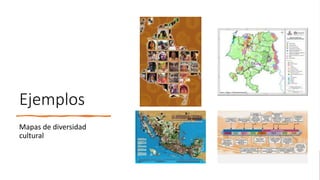 Ejemplos
Mapas de diversidad
cultural
 