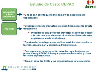 Conflictos sobre Participación e Inclusión Social en Proyectos de Desarrollo Rural durante la Era del MAS en Bolivia