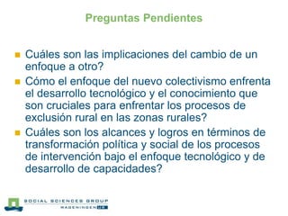 Conflictos sobre Participación e Inclusión Social en Proyectos de Desarrollo Rural durante la Era del MAS en Bolivia