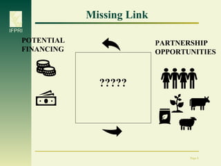 Scaling up: Money... that's what (we) want...