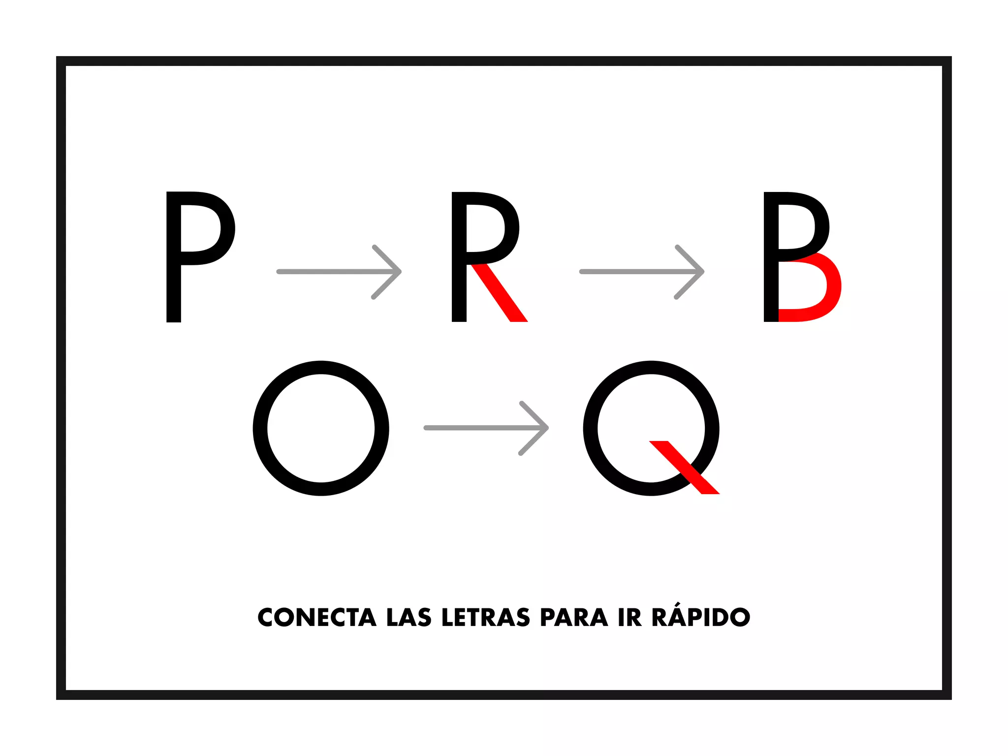 CONECTA LAS LETRAS PARA IR RÁPIDO
 