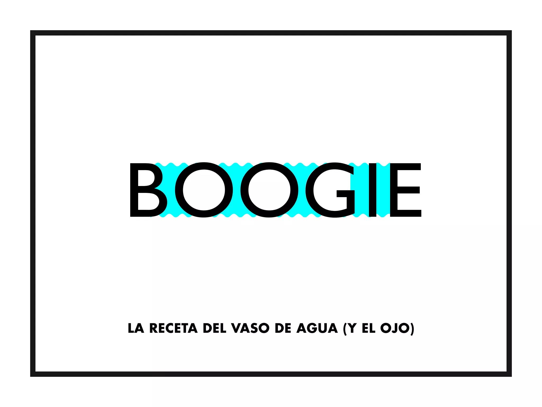 LA RECETA DEL VASO DE AGUA (Y EL OJO)
 