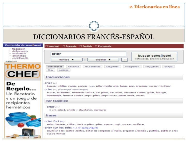 Presentación diccionarios Presentación diccionarios
