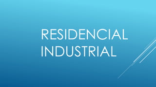 RESIDENCIAL
INDUSTRIAL
 