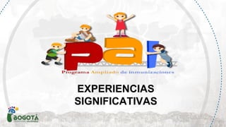 EXPERIENCIAS
SIGNIFICATIVAS
 