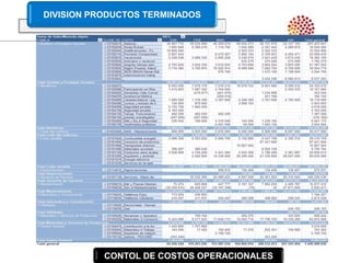CONTOL DE COSTOS OPERACIONALES