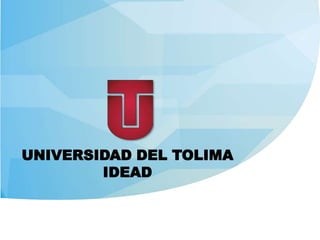 UNIVERSIDAD DEL TOLIMA  IDEAD  