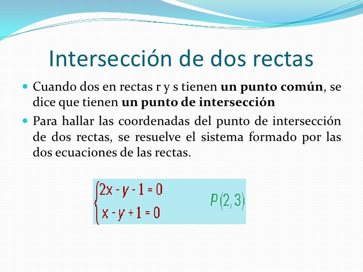 Ecuaciones De La Recta