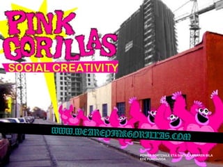 WWW.WEAREPINKGORILLAS.COM
POWER SORTZAILE ETA SINGULARRAREN BILA
EDE FUNDAZIOA
 