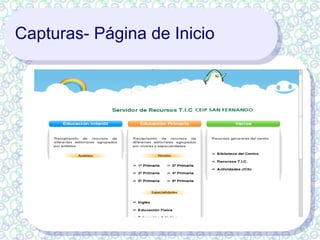Facilitar la  búsqueda, selección y utilización de contenidos  al profesorado con escasa formación T.I.C.  
