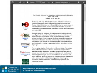 Departamento de Tecnologías Digitales
y Formación en Educación
 