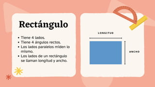 Presentación educativa de área y perímetro de los rectángulos | PDF