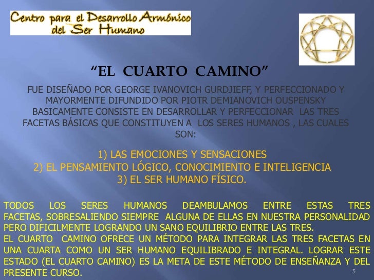 Presentacion el cuarto camino Presentacion el cuarto camino