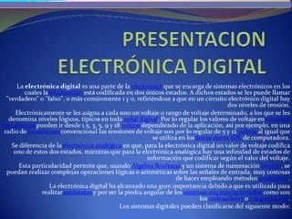 Presentacion electrónica digital