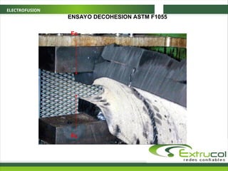 ELECTROFUSION
ENSAYO DECOHESION ASTM F1055
Fc
Fc
 