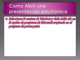 Presentacion electronica