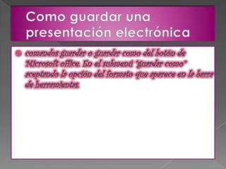 Presentacion electronica
