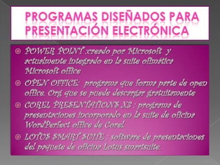 Presentacion electronica