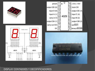 DISPLAY CONTADOES Y DECOFIFICADORES
 