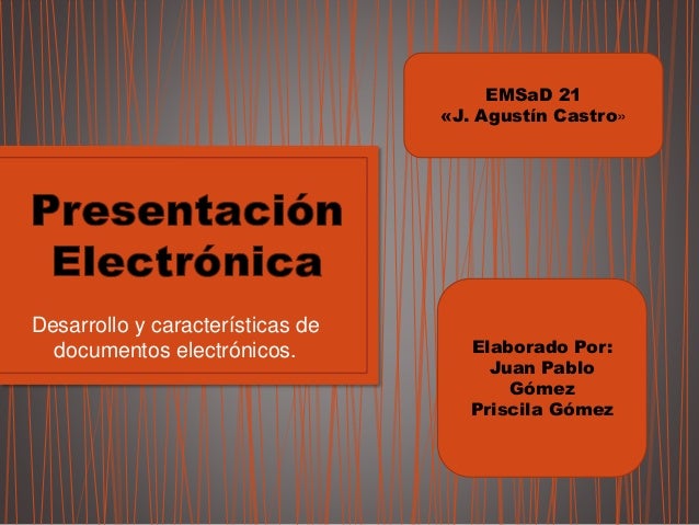 Presentacion electronica pjp