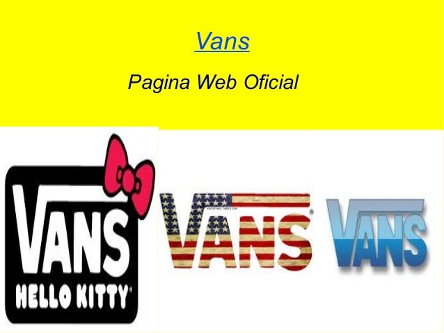 vans pagina oficial