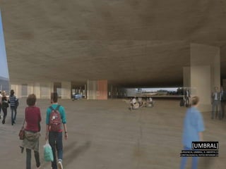 [UMBRAL]
 URGENCIA, UMBRAL, A. ABIERTA (1)
CONTINUIDAD AL PATIO INTERIOR (2)
 