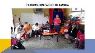 PLATICAS CON PADRES DE FAMILIA
 