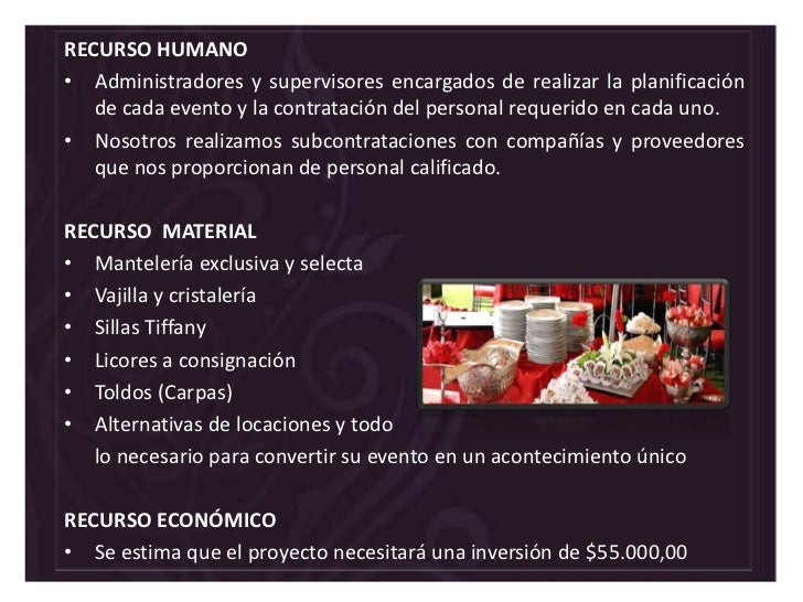 Presentacion Empresa Organizadora De Eventos