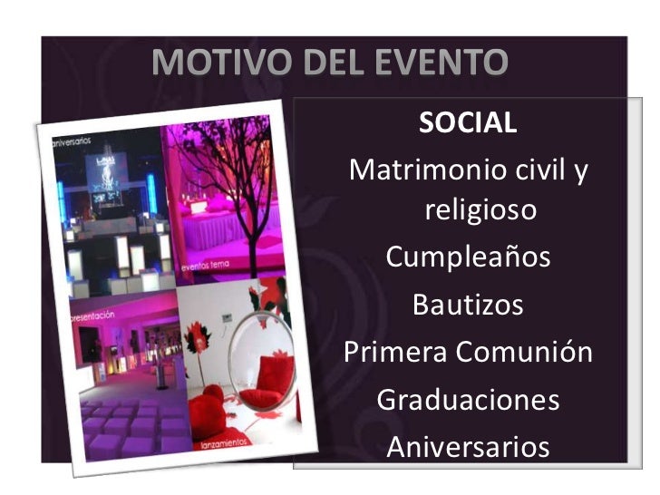 Presentacion Empresa Organizadora De Eventos