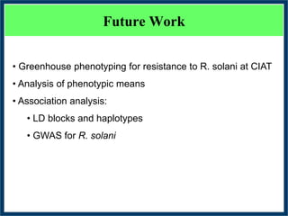 GWAS of Resistance to Stem and Sheath Diseases of Uruguayan Advanced Rice Breeding Germplasm