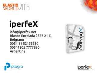 iperfeX
info@iperfex.net
Blanco Encalada 2387 21 E,
Belgrano
0054 11 52175880
00541305 7777880
Argentina
 