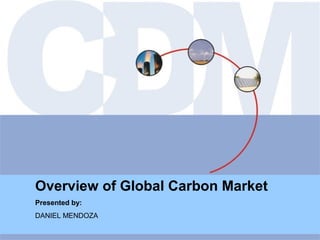Overview of Global Carbon Market 
Presented by: 
DANIEL MENDOZA 
 
