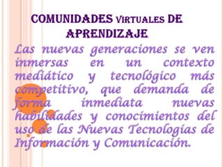 COMUNIDADES VIRTUALES