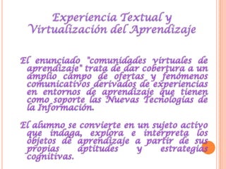 COMUNIDADES VIRTUALES