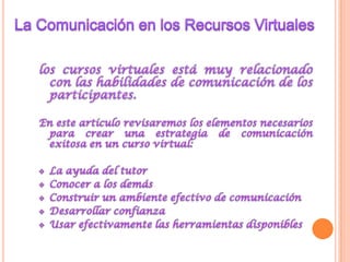 COMUNIDADES VIRTUALES