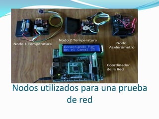 Nodos utilizados para una prueba
de red

 