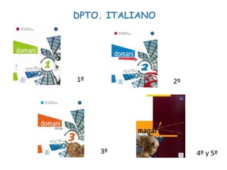 DPTO. ITALIANO 
1º 2º 
3º 4º y 5º 
 