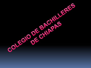 COLEGIO DE BACHILLERES  DE CHIAPAS 