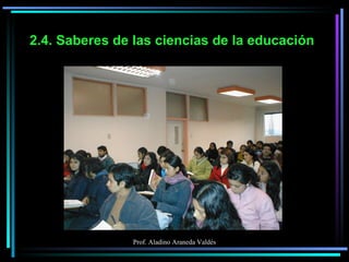 2.4. Saberes de las ciencias de la educación 
