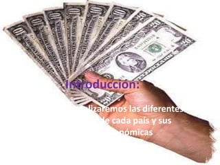 IntroducciónPaíses sub desarrollados son países tercermundista  es decir que su idea política. No se encuentra aun bien definida lo cual lo hace poco desarrollado y mal catalogado por otros países. Países desarrollados  son primermundista es decir su idea política se encuentra. Bien definida y además  lo hace un país muy bien catalogado. 