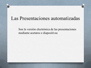 Presentaciones automatizadas | PPTX