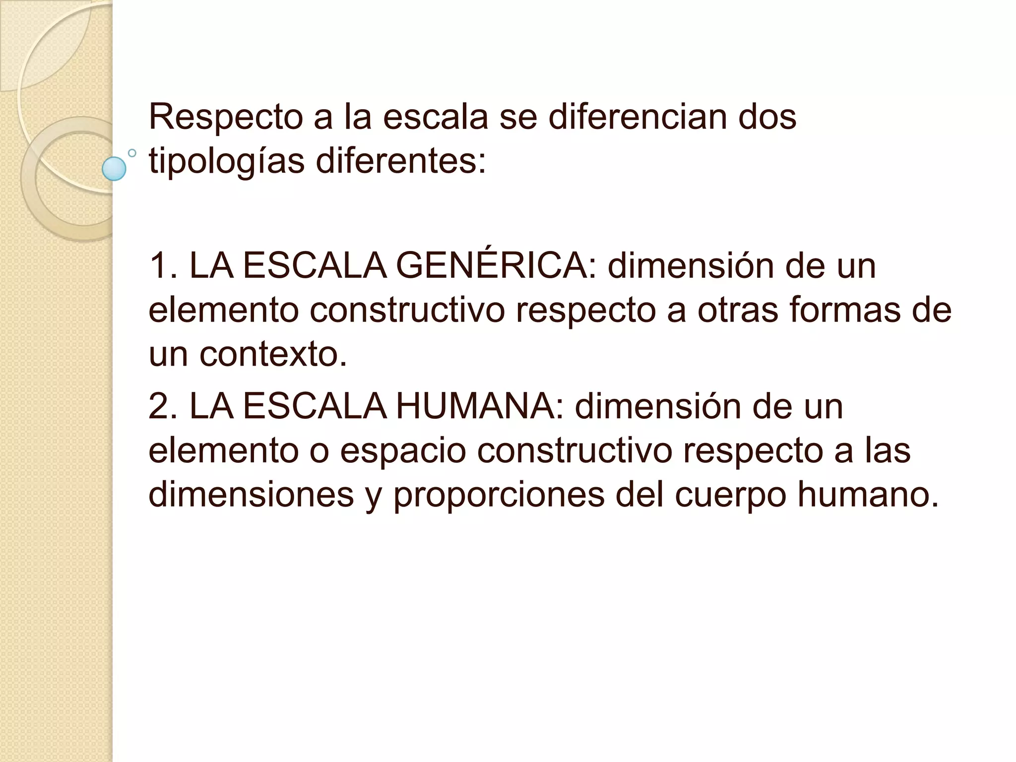 Simetría, entre otros; que inciden, de un modo determinante, en la clasificación, generación y en el equilibrio estable de los elementos estructurales dispuestos en las obras construidas. 