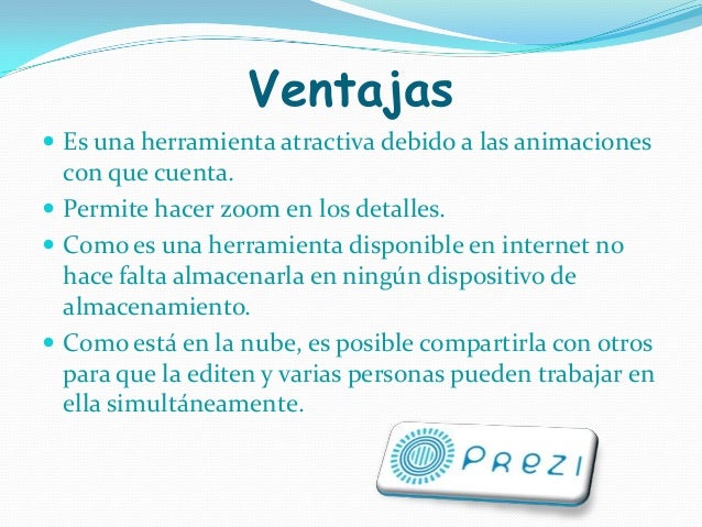 Presentaciones con prezi ventajas y desventajas