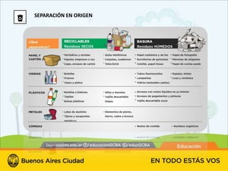 SEPARACIÓN EN ORIGEN
 