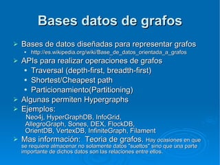 Bases de datos avanzado NOSQL | PPT
