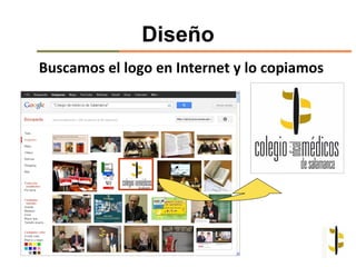 Diseño
Buscamos el logo en Internet y lo copiamos
 