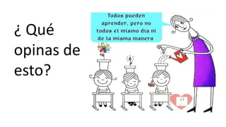 ¿ Qué
opinas de
esto?
