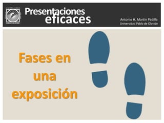 Antonio H. Martín Padilla
Universidad Pablo de Olavide
Fases en
una
exposición
 