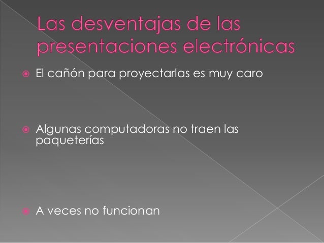 Presentaciones electronicas